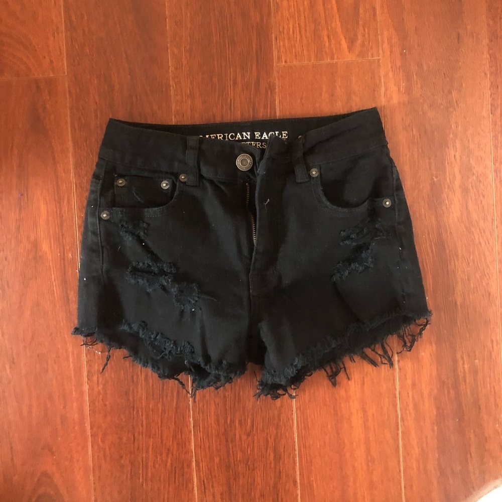 Black Jean Shorts from American Eagle